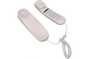 BEWINNER Przewodowy Telefon Domowy, Telefony ścienne w Stylu Retro do Telefonów Stacjonarnych, Analogowy Telefon Stacjonarny ze Wzorem Klasycznego Telefonu ściennego, Telefon w Starym