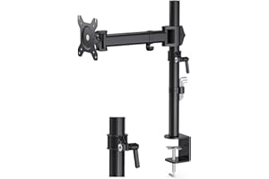 HFTEK Support Ecran PC Suppor Moniteur Arm Moniteur Stand de Bureau pour écran Support de Table pour Moniteur jusqu'à 13-34 Pouces HF27DB
