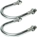 Produktbild 2 PACK – 2,5 cm 25–34 mm U Schrauben, verzinkt Stahl Muttern – Pole Griff Halterung Halter Klemme