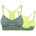 Produktbild Lamdoo Damen Frauen Gepolsterte Sling Sport-BH Top Weste Gym Fitness Yoga Laufen Joggen, Leuchtend Grün, M