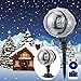 Produktbild YLOVOW Schneefall LED beleuchtet Weihnachtsdekorationen Indoor Outdoor, Rotierende Projektoren Lichter Fernbedienung Wasserdichte Outdoor Schnee für Patio, Garten