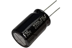 Aerzetix: 2x LOW ESR Kondensator chemischen 2200μF ± 20% 35V THT 105 ° C 10000h Ø16x25mm Radial 28mΩ C14689