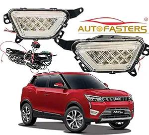 Autofasters Car Led fog Light with DRL Day Running Light For New Mahindra XUV300