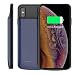 Produktbild Obamono iPhone XS Max 6000mAh Battery Case, Battery Case Battery Charger Case Cover, Battery Case Battery Charging Case with Battery Case for iPhone XS Max 6000mAh Blue