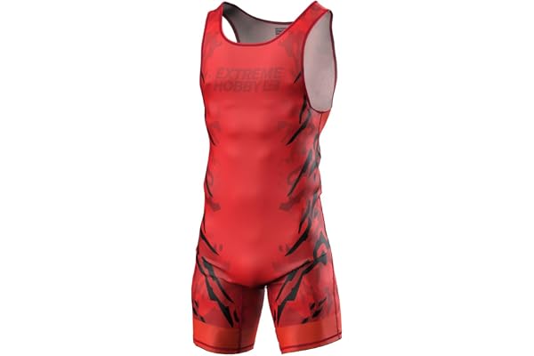 Extreme Hobby - brottardräkt för män BLACK PANTHER – professionell brottningsdräkt, wrestling singlet herr, tävlingsdräkt brottning