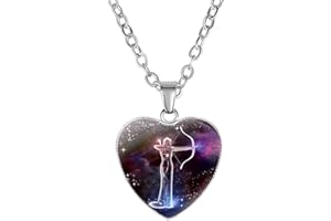 Caimeytie Pendentif Fille Enfant Collier Horoscope Signe du Zodiaque