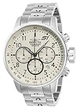 Invicta 23077 S1 Rally Herren Uhr Edelstahl Quarz elfenbeinfarbenen Zifferblat