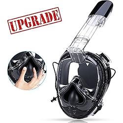 Máscara de Buceo para Snorkel, Máscara Facial Completa, Seaview 180°,Máscara Easybreath, Anti-Vaho Anti-Fuga, Cámara GoPro, Tamaño Universal para Todos los Adultos y Niños