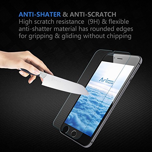 iPhone 6 6S Panzerglas Schutzfolie [3 Stück],Aribest Ultra-klar Panzerglas Schutzfolie für iPhone 6 6S 4,7 Zoll 3D Touch Kompatibel (0.25mm HD Ultra Clear) - 5