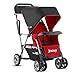 Joovy Caboose Ultralight Stand-On Tandem Pushchair (Newborn Plus, Red)