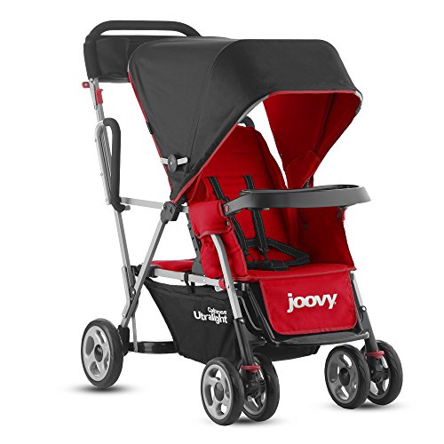 Joovy Caboose Ultralight Stand-On Tandem Pushchair (Newborn Plus, Red)