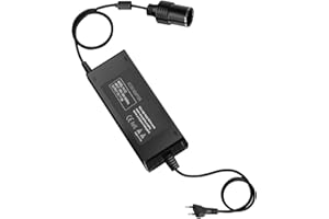 CLIUNT Adaptador Mechero a Enchufe, Transformador 220v a 12v 180W 15A para Coche, Aspiradora, Refrigerador