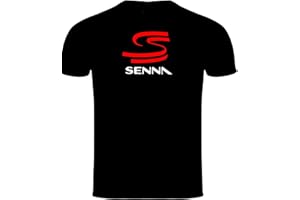 veedub clothing Ayrton Senna T-Shirt Novelty Racing Design