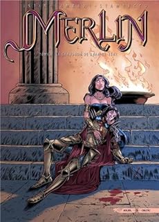 jaquette livre Merlin, tome 7 : Le chaudron de Bran-le-Béni