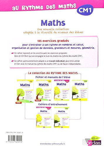 Livres Couvertures de Au rythme des maths CM1 • Cahier d'exercices