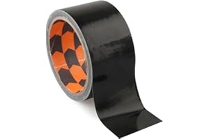PRENDELUZ Cinta Americana Compacta 10m x 50mm Negra - Resistentes, adhesivas, ideales para reparaciones y manualidades en el hogar y oficina.