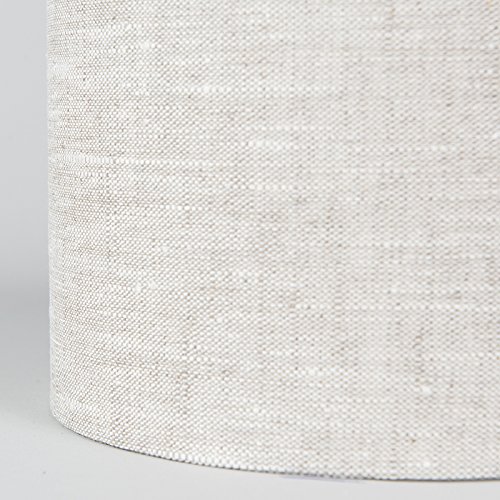 QAZQA Modern Polyester Lampenschirm 20/20/15 Zylinder grau-weiß , Rund gerade Schirm Pendelleuchte, Schirm Stehleuchte, - 5