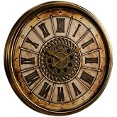 Sleepnova Gold Vintage Roma Rakamlı Dekoratif Metal Duvar Saati