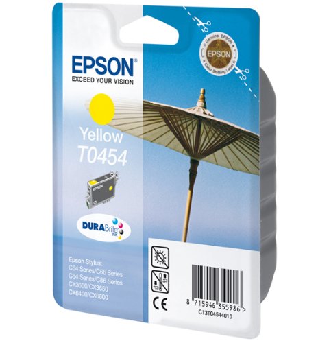 Preisvergleich Produktbild Epson T0454 Tintenpatrone Sonnenschirm, Singlepack, gelb