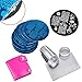 Biutee model nail printed template Nail Art Stamping Kit with Scraping Knife Set with Stamping Plates Storage Bag(color by Random)