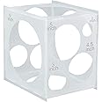 DELFINO Collapsible Plastic Balloon Sizer Box Cub Worown 11 Holese, Balloon Size Measurement Tool for Party Birthday Wedding Balloon, Balloon Decorations, Balloon Arches, Balloon Columns (2-10 Inch)