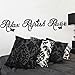 Wall Sticker - Relax Refresh Revive with butterflies Wallart bedroom bathroom -SMALL -SIZE 60cm x 10cm -Silver
