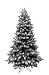 Produktbild Forever Green 958965 Brewer künstlicher Weihnachtsbaum, PVC plus PE, H 150 x D 86 cm, 466 Spitzen, Metallständer, grün / schnee