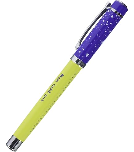 moses. libri_x - Penna roller Hermann Hesse, in metallo con mina blu, con citazione di Hermann Hesse, in confezione regalo, 1 pezzo (1 pezzo