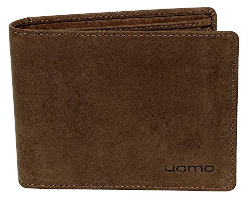 Preisvergleich Produktbild Geldbörse Herren Leder braun uomo 615 br