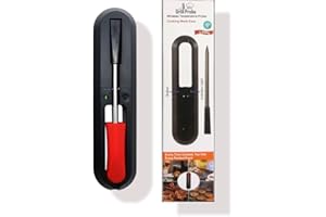 REDPOINT®- Termometro da Cucina per carne, Wireless fino a 30 mt. -Termometro A Sonda per Grill, Forno Cucina, Barbecue, Girarrosto Con connessione Bluetooth/WiFi