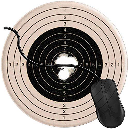 Preisvergleich Produktbild Schreibtischunterlage,Gewehr-Pistolen... Lustige Rutschfeste Mäusematte Mousepads Für Büro-Laptop Pc 20X20Cm