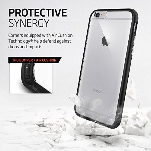 Spigen Ultra Hybrid  Funda Carcasa con Tecnolog  a de coj  n de aire y protecci  n h  brida de ca  da para el iPhone 6S 8  Negro  Black 