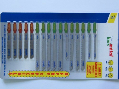 16-Teiliges Set Stichsägeblätter No.2 T-Schaft, sortiert, für verschiedene Materialien, Bosch Nummer