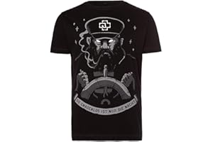 Rammstein Herren T-Shirt Seemann Offizielles Band Merchandise Fan Shirt schwarz mit mehrfarbigem Front und Back Print
