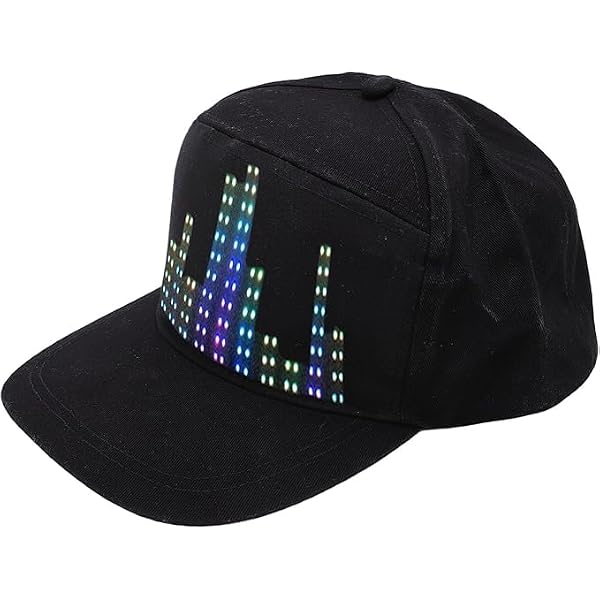 Cappello LED Programmabile Con App: Berretto Da Baseball Con Matrice 16x32 A Colori, Messaggi Personalizzati, Batteria Ricaricabile, Regolabile, Per Feste E Concerti - 4