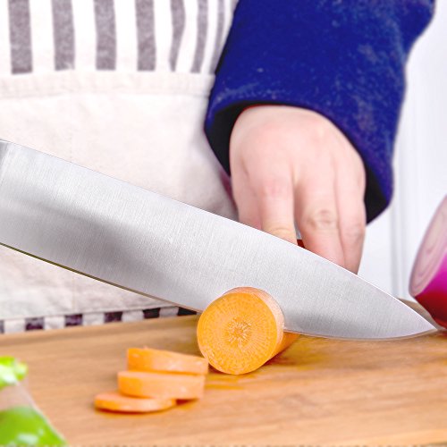 SPEVORIX Kochmesser Gemüsemesser Chefmesser Küchenmesser Allzweckmesser mit Rostfreier Spezialstahl in Premium-Design - 4