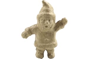 DECOPATCH Décopatch NO020O - Un support en papier brun mâché 5x10x13 cm, père Noël