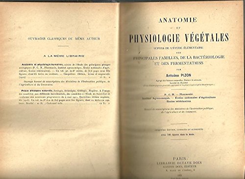 ANATOMIE ET PHYSIOLOGIE VEGETALES SUIVIES DE L'ETUDE ELEMENTAIRE DES PRINCIPALES FAMILLES, DE LA BACTERIOLOGIE ET DES FERMENTATIONS. HISTOLOGIA VEGETAL Y TECNICA MICROGRAFICA. en ligne ANATOMIE ET PHYSIOLOGIE VEGETALES SUIVIES DE L'ETUDE ELEMENTAIRE DES PRINCIPALES FAMILLES, DE LA BACTERIOLOGIE ET DES FERMENTATIONS. HISTOLOGIA VEGETAL Y TECNICA MICROGRAFICA. en ligne