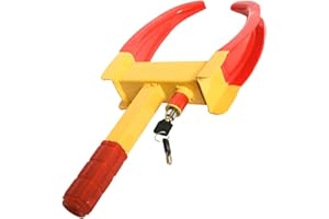 Camiraft Radkralle Parkkralle Wegfahrsperren Anhängerschloss mit Kupferkern Sicherheitsschloss und 2 Schlüsseln,Universal Wegfahrsperre Radkralle Reifenkralle,Radsicherung von Auto,Motorrad,Trucks