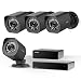 Produktbild Zmodo CCTV 8 Kanal HDMI NVR 1080P Überwachungssystem 4*Überwachungskamera Set Full HD für Aussen/Innen mit sPoE Repeater, Bewegungsmelder, Wetterfest, Ohne Festplatte, Schwarz