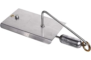 Sea Striker Planers | Fishing Planer with Stainless Steel Blade with Large Brass Ring, Silver