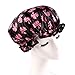 Waterproof Womens Shower Cap Cap Bath Shower Reusable Clear Satin Hair Cover - 7 Colors - Black