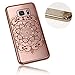 Price comparison product image Xtra-Funky Range Samsung Galaxy S7 Edge Slim Silicone Case with Sparkling Crystal Edging and Flower Mandala - Rose Gold