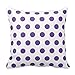 Produktbild Purple and White Polka Dots Design Throw Pillow Cover Case Decorative Square for Home Sofa 18X18 Inches Two Sides