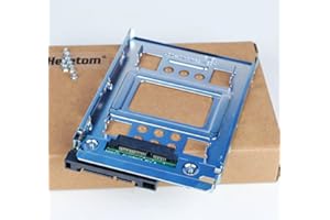 Heretom Lot de 2 Racks adaptateurs pour disques durs 2.5" SSD vers 3.5" Caddy Adapter SATA SSD Palette Caddie Adaptateur compatibles avec HP Dell IBM Lenovo