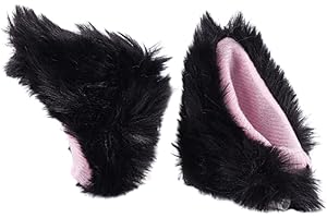 HOMOS Orecchie per casco per casco da moto Casco da sci Orecchie da gatto in peluche Accessori per casco carini Orecchie per casco da bicicletta Casco da moto Orecchie per casco da snowboard (senza casco)