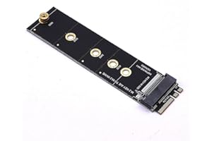 Baixia M.2 A+E Key Slot to M.2 NVME Adapter Card NGFF to Key-M Expansion Card NVMe PCI SSD Port Expansion Adapter