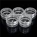 Ularma 50Pcs Clear Plastic Empty Cosmetic Sample Containers Jars Pots Small 3g