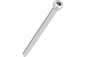 Kozelo 10pcs Tornillos de Cabeza Hexagonal - [M4-0.7 x 70mm] Acero Inoxidable 304 Totalmente Roscado Allen Tornillo para Motor Eléctrico Ventilador Impresión 3D Reparación, Plateado