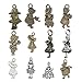 Produktbild Craft Supplies M188 Anhänger für Mädchen, Antik-Silber, Bronze, zum Basteln, für Schmuck, Schmuckherstellung, Zubehör für DIY-Halsketten, Armbänder, 48 Stück